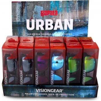 Стенд RAPALA Urban с очками 282A 287A 293A по 4 шт. RUVGD1